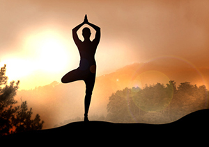 Yoga on Mountain